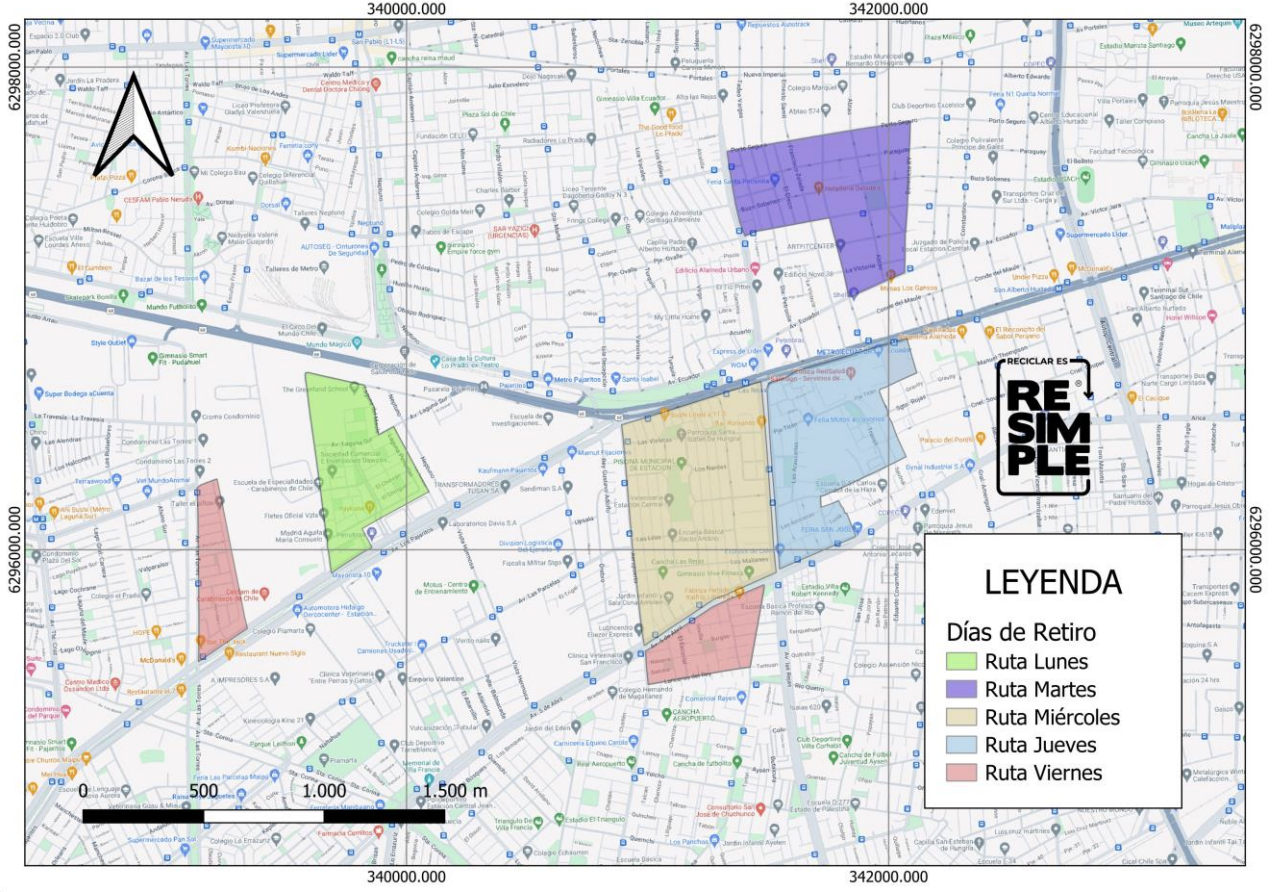 Mapa de Cobertura - Estación Central