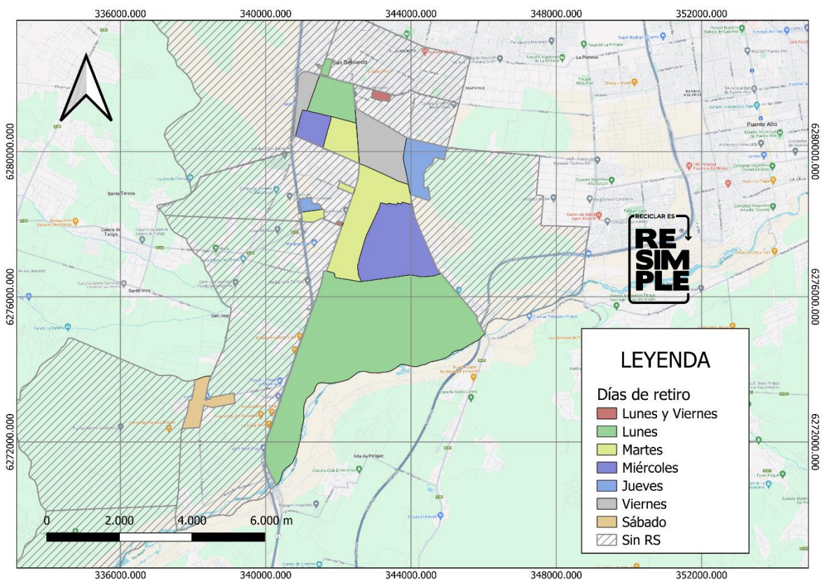 Mapa de Cobertura - San Bernardo